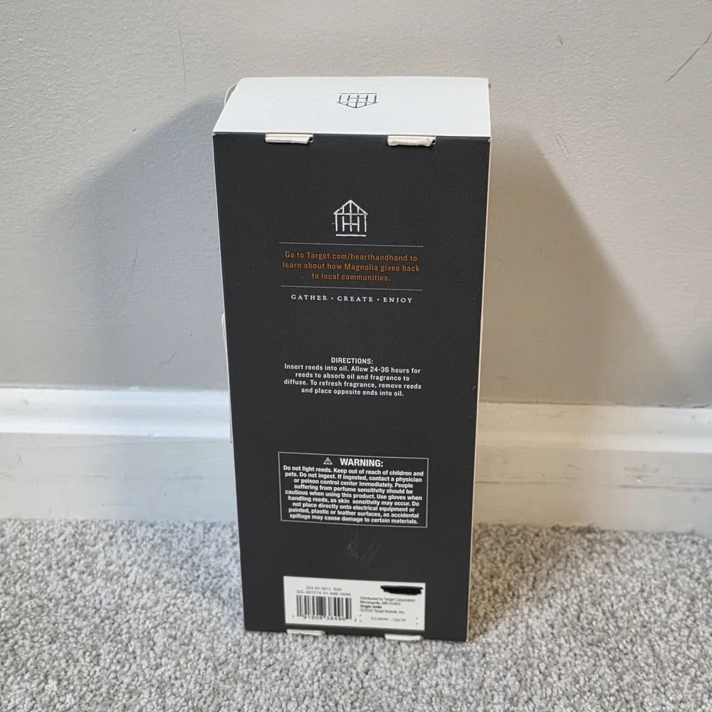 Hearth & Hand With Magnolia Zest Reed Oil Diffuser 3.38 fl oz Target‎ New Boxed